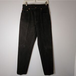 Levi's 551 relaxed fit tapered leg 8 medium denim black work pants